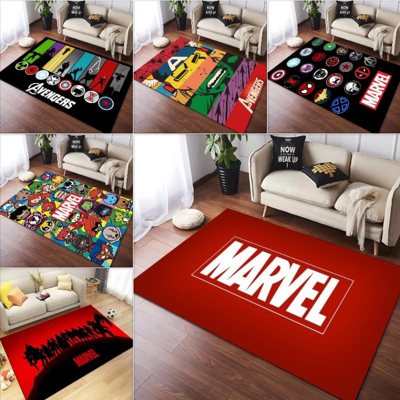 Disney Avengers Marvel Logo Superhrdinské Koberce Obývací Pokoj Ložnice Jídelna Kuchyň Kancelář Koupelna Protiskluzový Velký Dekorativní Koberec