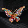 Fashion Full Zircon Butterfly Brooch For Women Luxurious Animal Corsage Pins Wedding Party Clothing Accessories Jewelry Gifts