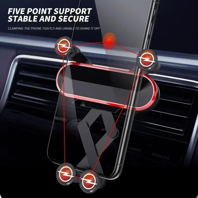 AAAYT1 Supporto per Telefono da Auto con Gravità Accessori Auto Per Opel Astra H J G K Insignia Corsa C D Vectra C B Meriva a Zafira Trailer Vivaro