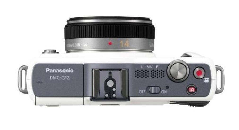 Panasonic Digital SLR Camera GF2 Lens Kit Pancake Full HD Movie SLR Shell White (Includes 14mm/F2.5 Lens) DMC-GF2 C-W