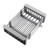 Stainless Steel Extendable Dish Drying Rack Kitchen Sink Drainer Tools Telescopic Fruit Vegetable Washing