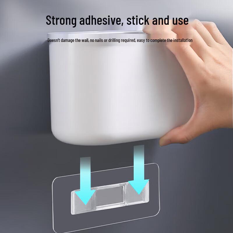 Wall-Mounted Silicone Toilet Brush 3-Piece Set