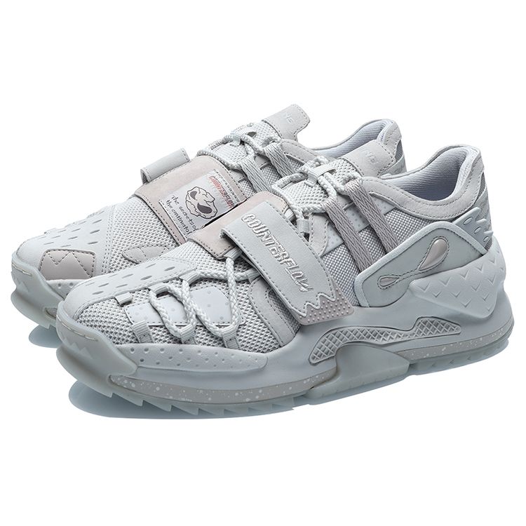 Li Ning CF Tissage Trail Cuir Synthétique Absorption des Chocs Antidérapant Résistant à l'Usure Respirant Léger Chaussures de Sport Décontractées Basse Tige AGLR065-2