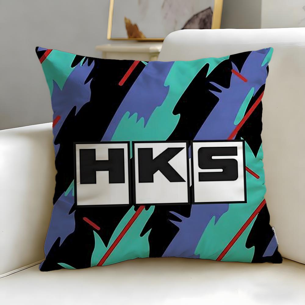 classic brand HKS Cushion Cover Soft  EasyWash Pillow Case  Versatile for Couch Bed Travel and Office