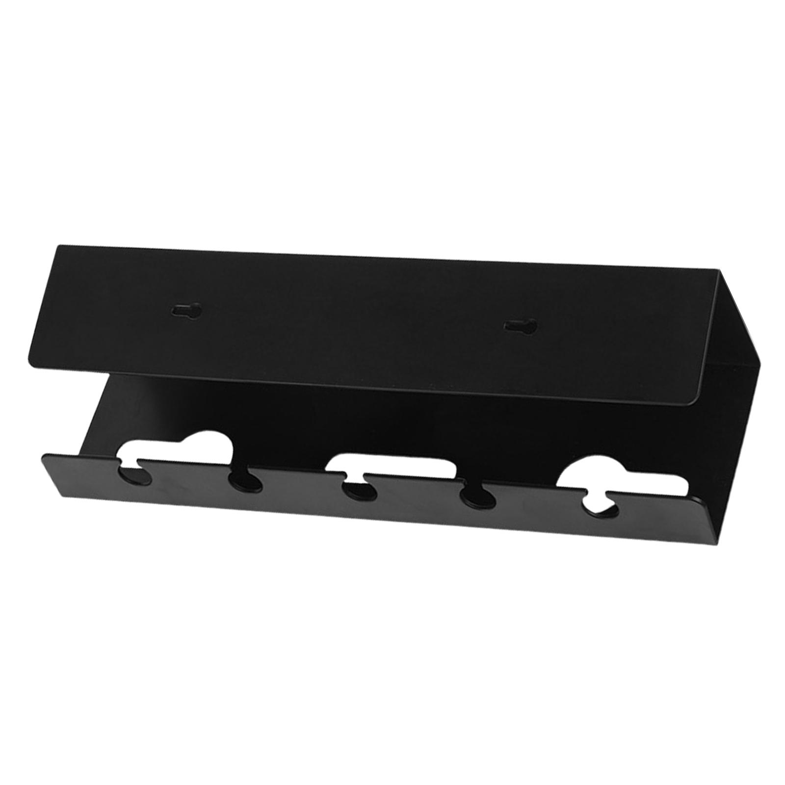 Подстольный стеллаж для хранения проводов Подстольный органайзер для кабелей Лоток для проволочных кабелей Управление кабелями Подстольный стеллаж для хранения проводов чёрный