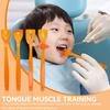 4 Tongue Trainer,Plastic Tongue Tip Exerciser Portable Oral Lip Exerciser Plastic Sensory Recovery Tool Suitable for Dysarthria(Orange)