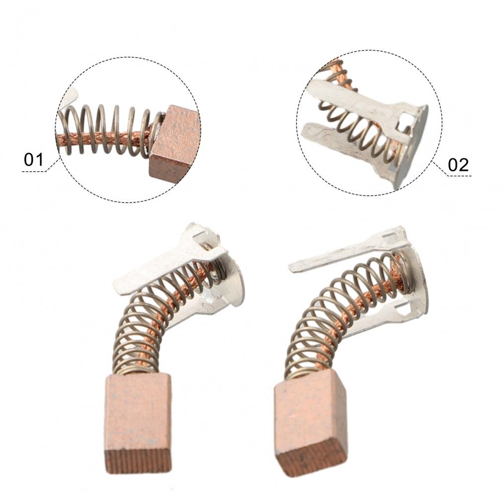 2pcs Carbon Brush Carbon & Metal Conductive Replace