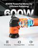Car Buffer Polisher, 30/50/76 mm Rotary Polisher Buffer, 600W 6 Variable Speeds 1000-4500RPM Car Polisher Waxer Kit for Cars Detailing, Waxing,