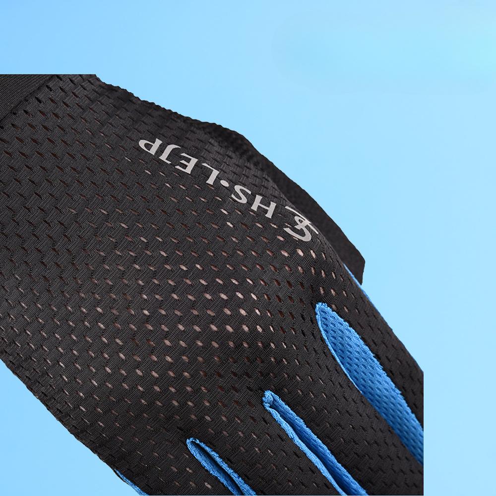 Cycling Gloves Men and Women Touch Screen Thin Ice Silk Outdoor Frisbee Climbing Full Finger Fishing Fitness Bike Riding Anti Slip Gloves