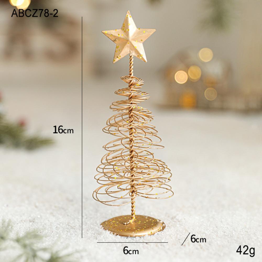 Goldener Weihnachtsbaumspitzenstern Eisen Metall Weihnachtsbaum Hochwertige Weihnachtsbaumschmuck