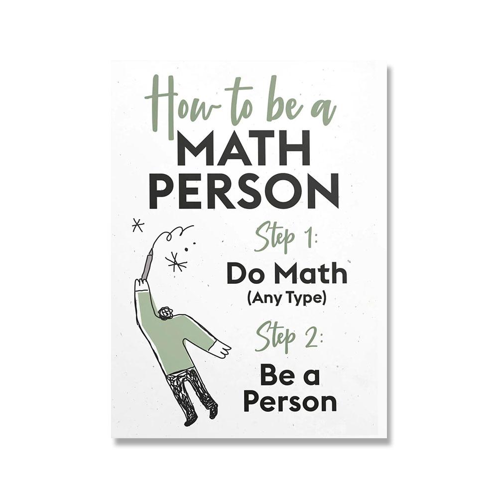 Math Poster Art Print Maths Educational Posters Print Fun Mathematics Wall Art Canvas Painting Classroom Decor Teachers Gift