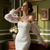 Delicate Sheer Bride Gloves With Open Finger Design Wedding Arm Sleeves For Bridal Accessories And Formal Occasion