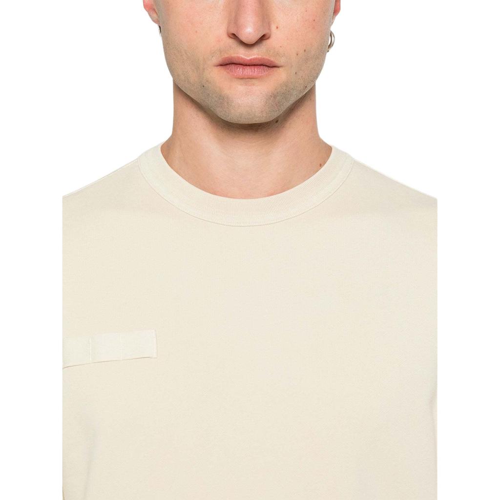 STONE ISLAND Solid Color Badge Crew Neck Pullover Sweatshirt Men Sweatshirt White K1S156100003S0123-V009B