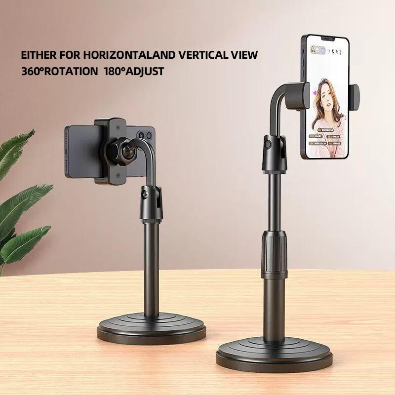 360° Rotatable Weighted Anti -Slip Base Desktop Lazy Foldable Adjustable Flexible Arm Universal Holder For Iphone13 14 15pro Ma