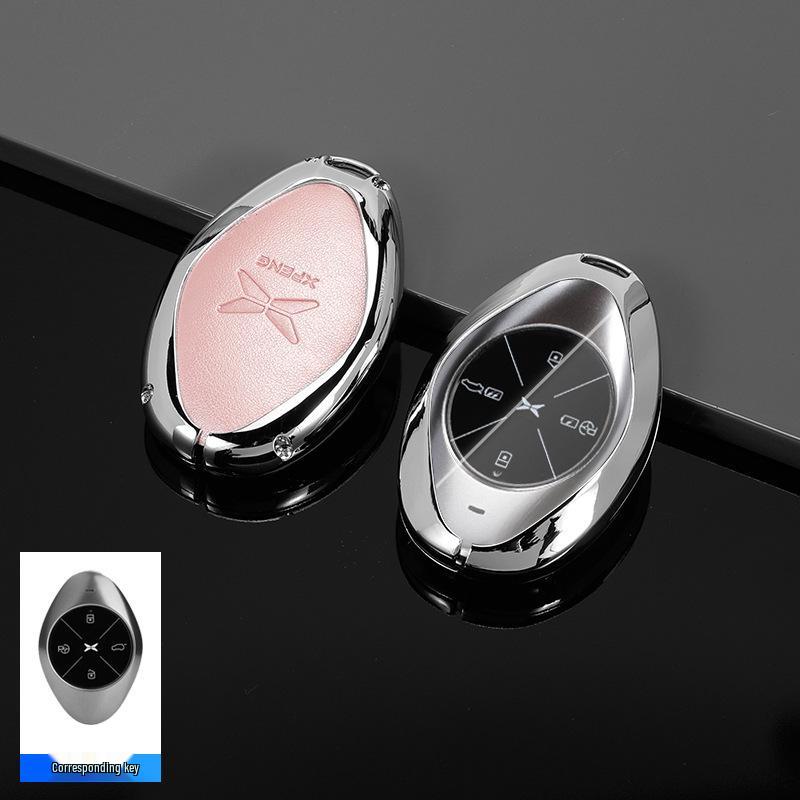 Xpeng Car Key Case for Models G3i, P7i, P5, G9, G3i, G6 - Protective Shell & Buckle