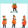 Super Söt Pumpadräktset För Barn Perfekt För Halloween Cosplay!