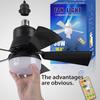 Ceiling Fan Lamp with Dimming Function, Remote Control, Lightweight, Lighting for Living Room, Dining Table and Ceiling Fan,