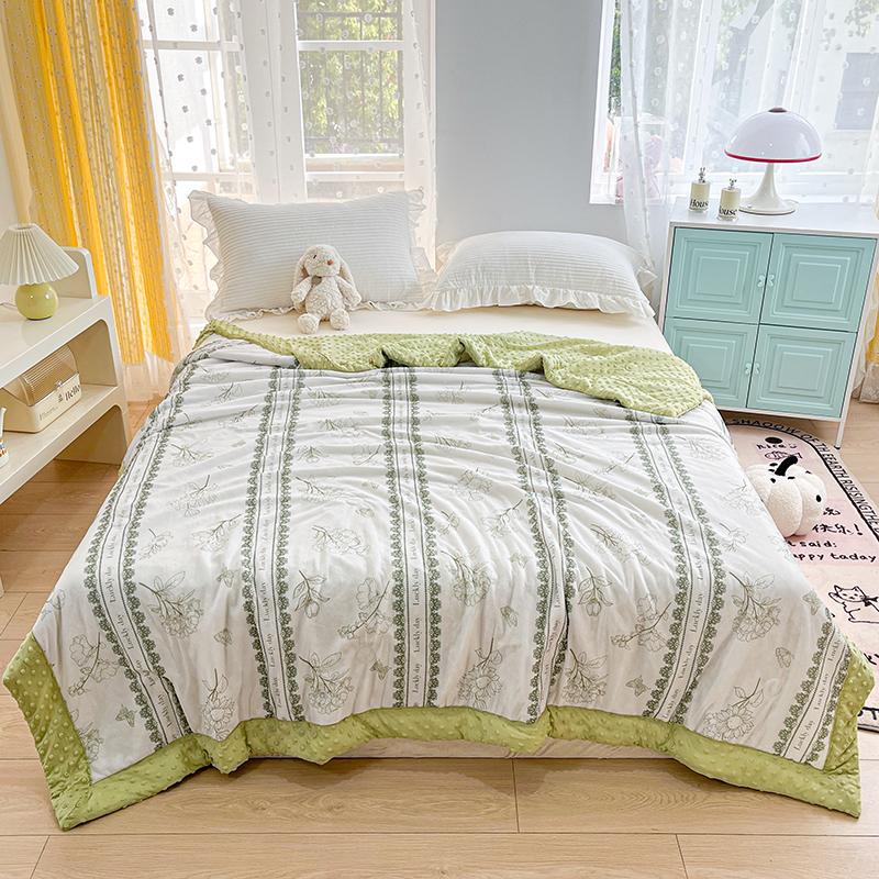 Pink Rose Smooth Air Condition Comforter Lightweight Floral Summer Quilt with Ice Silk Cooling Comforters Four Seasons Universal