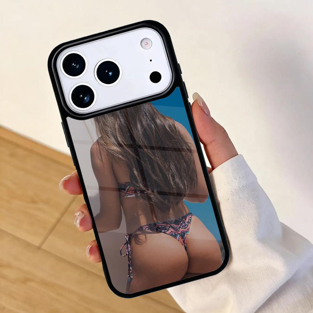 Beach Booty Bikini Girl Mobile Phone Case for IPhone 17 AIR 16pro Max 15 14 13 12 11 Bumper Cover