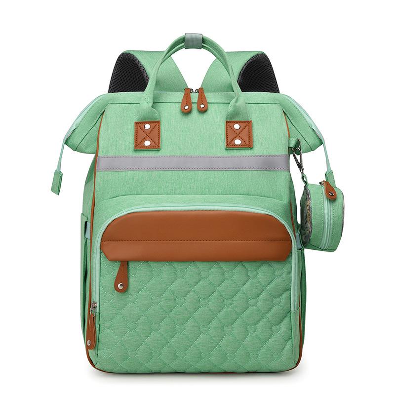 2024 High-End Winter Mommy Backpack: Wet & Dry Separation, Large Capacity, Double Shoulder, Perfect for Outings with Baby.