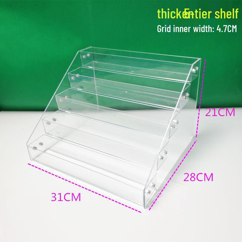 Acrylic Nail Polish & Cosmetics Display Stand with Dustproof Cover