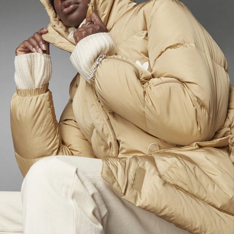 adidas Originals Trefoil Collection Outfit Down Jacket Winter Women's Light Khaki (Unisex) Down Jackets GU1781