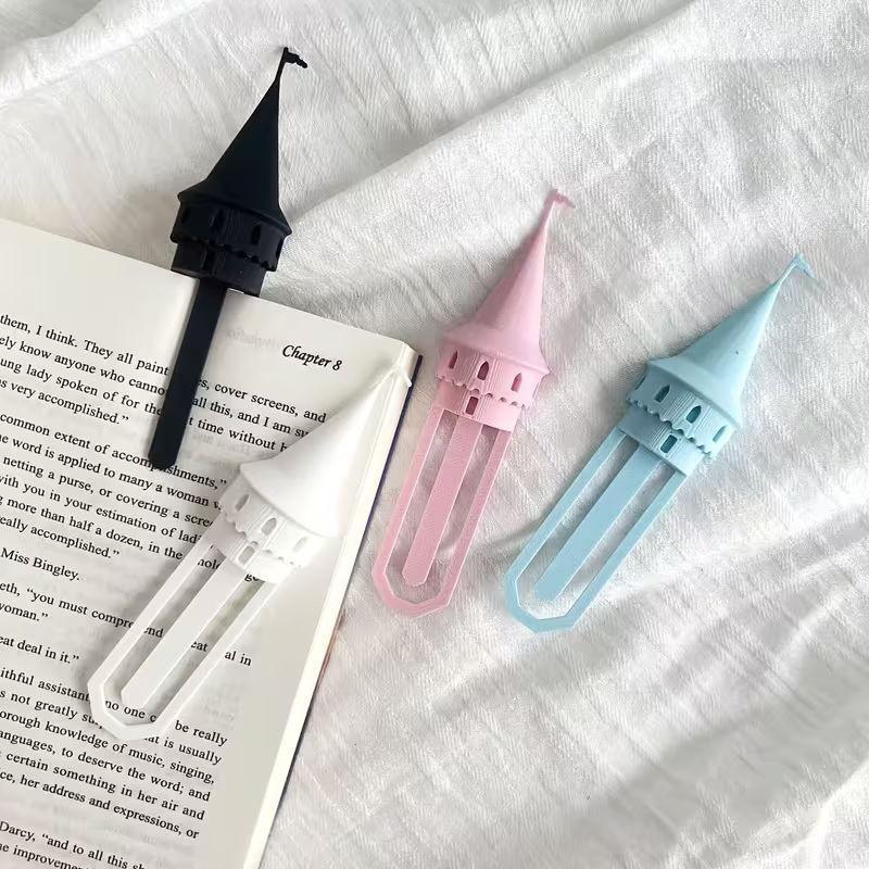 3D Printing Magic Castle Bookmarks Castle Shape Novelty Page Marker Handmade Fun Reading Stationery Reading Accessories