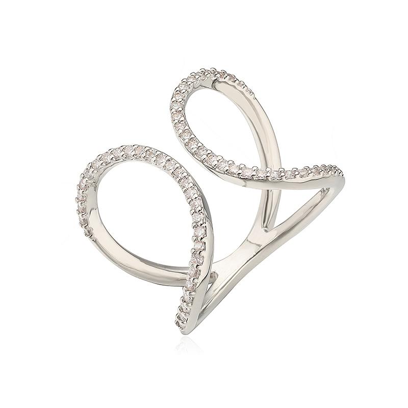 

HECHENG,Korean 18K Golden Plated Inlaid Zirconia Simple Small Waist Unisex Couple Copper Adjustable Ring 1Pcs resizable