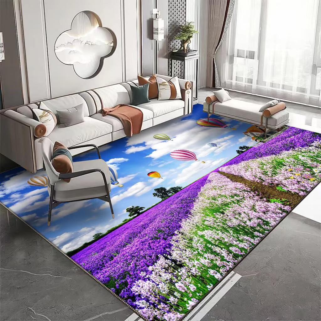 3D Natural Landscape Pattern Carpet for Living Room Non-slip Room Decoration Aesthetic Modern Lounge Rug Entrance Door Mat Rugs