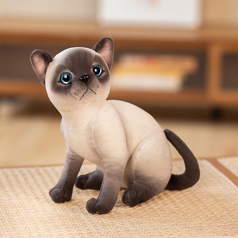 Милая имитация одевания котенка кукла плюшевая игрушка тигренок кукла дети успокаивающая тряпичная кукла 25cm（0.25kg）