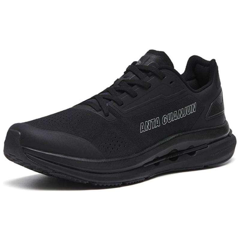 Anta Leak Blade Breathable And Lightweight Low Top Running Shoes Men's Black Sneakers 112245510A-3