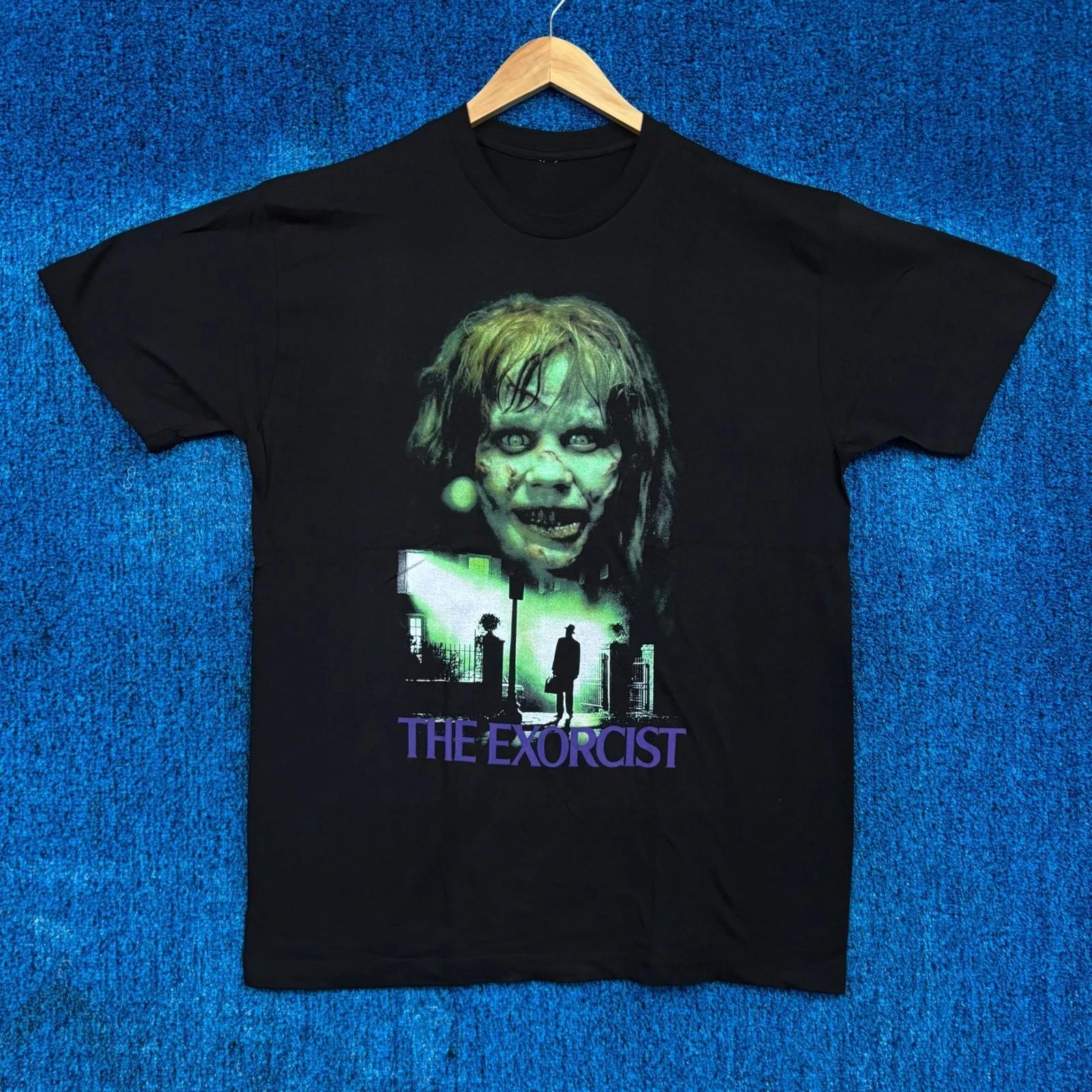 The Exorcist Film Poster & Demonic Regan Horror Film Tee L 2XL
