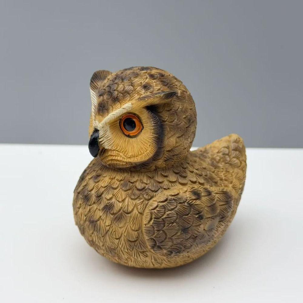 Creative Owl Figurine Resin Eagle Ornament Wildlife Decor Wildlife Duck Figurine  Gift
