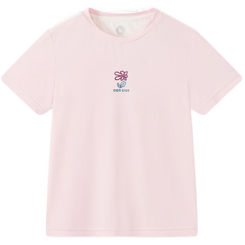 MQD Girls  Moisture-Wicking Color-Block Sports T-Shirt 130