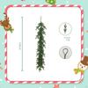 Artificial Christmas Garland Ornament, Realistic PE Table Centerpiece, Multifunctional Wall