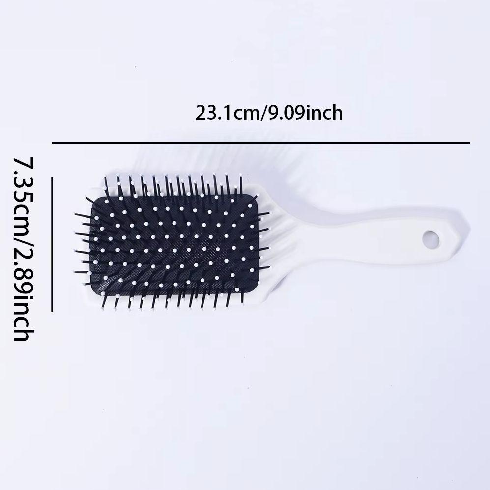 1pc leopard print themed pattern air cushion comb - massage exfoliating comb, scalp massage comb, suitable for all hairstyles