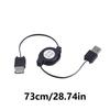 USB 2.0 Male To Female Extension Retractables Cable Data Sync Charger Cord 73cm USB Male To Female Cable