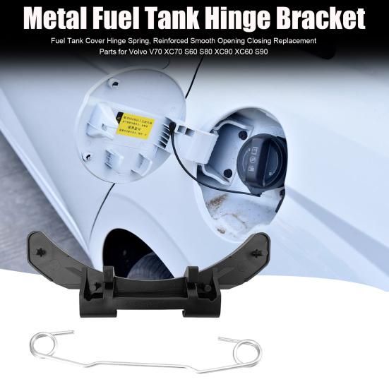 Yousheng Fuel Tank Cover Hinge Spring, Reinforced Smooth Opening Closing Replacement Parts for Volvo V70 XC70 S60 S80 XC90 XC60