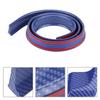 1.5mCelsius4.9ft Carbon   Soft Rubber Car Rear Roof   Spoiler Wing Lip Sticker Red