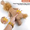 1Pcs Large Dog Toy Bite-Resistant Sound Plush Toy Lion Wolf Elephant Cartoon Pet Toy Squeaky Dog Toy for Small & Medium Dogs