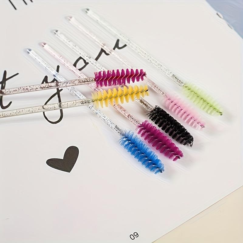 [Multifunctional Beauty Brush] 50pcs/pack Multifunctional Dual-Purpose Spiral Brush | Eyelash Comb, Eyebrow Comb, Makeup Brush