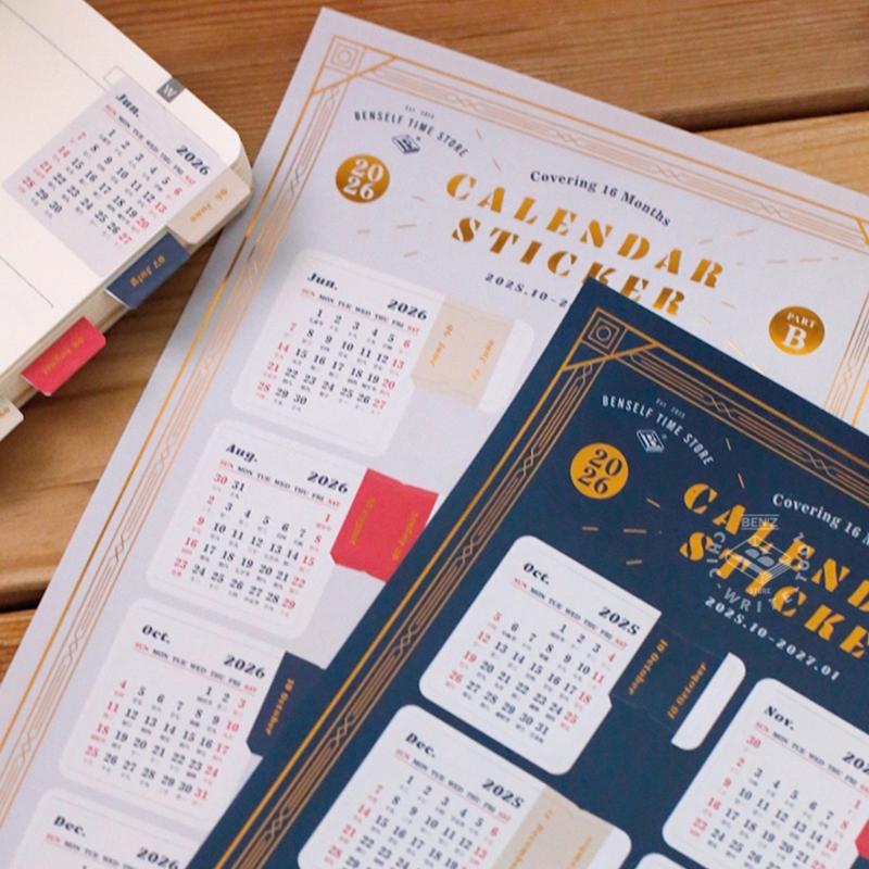 Selfs Adhesive Tab Stickers Monthly Calendar Index Tab for Planners,Journal,Notebook,Agendas Organizers Office Supplies