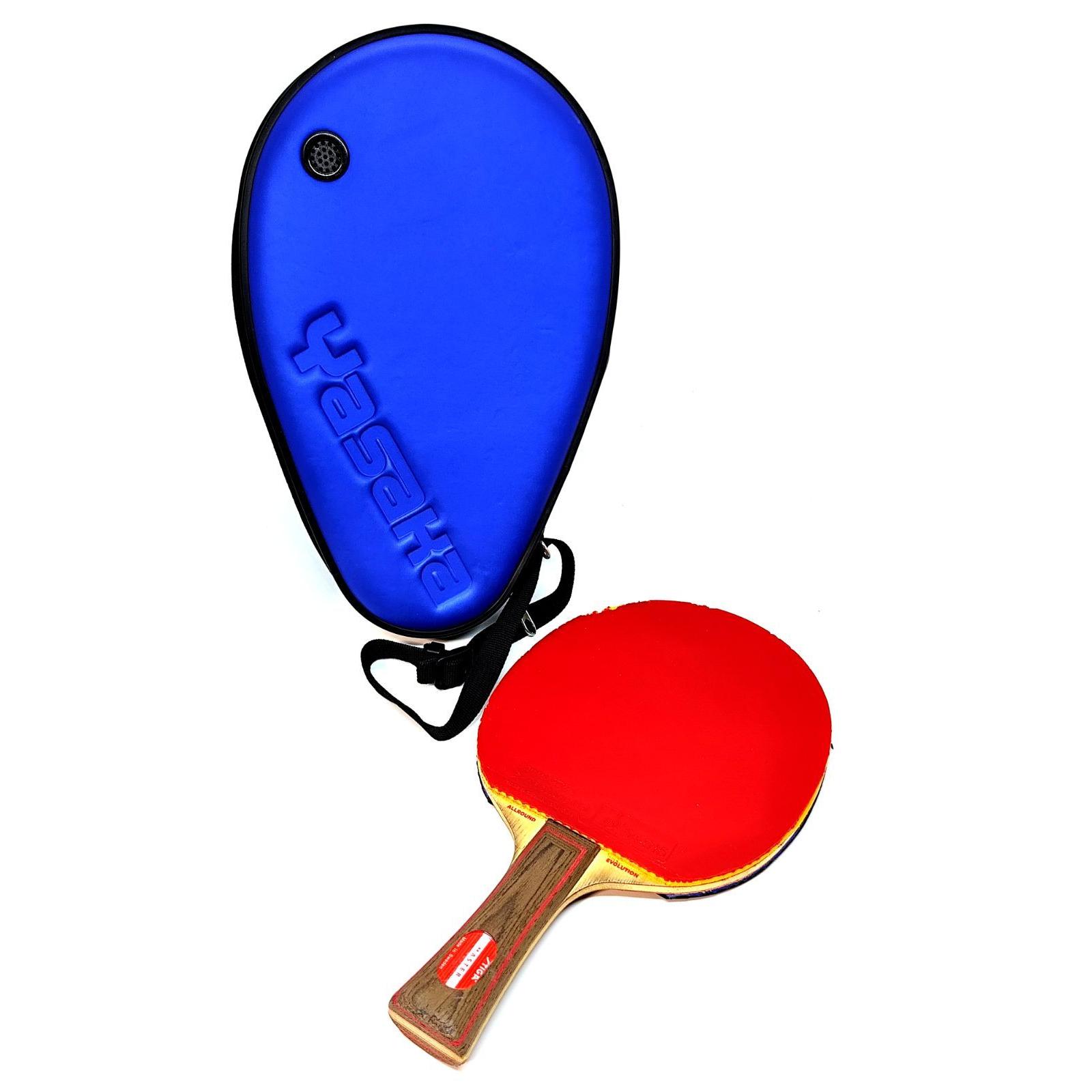 Used [Popular model] STIGA ALLROUND EVOLUTION table tennis racket with case, rubber pasted, used item