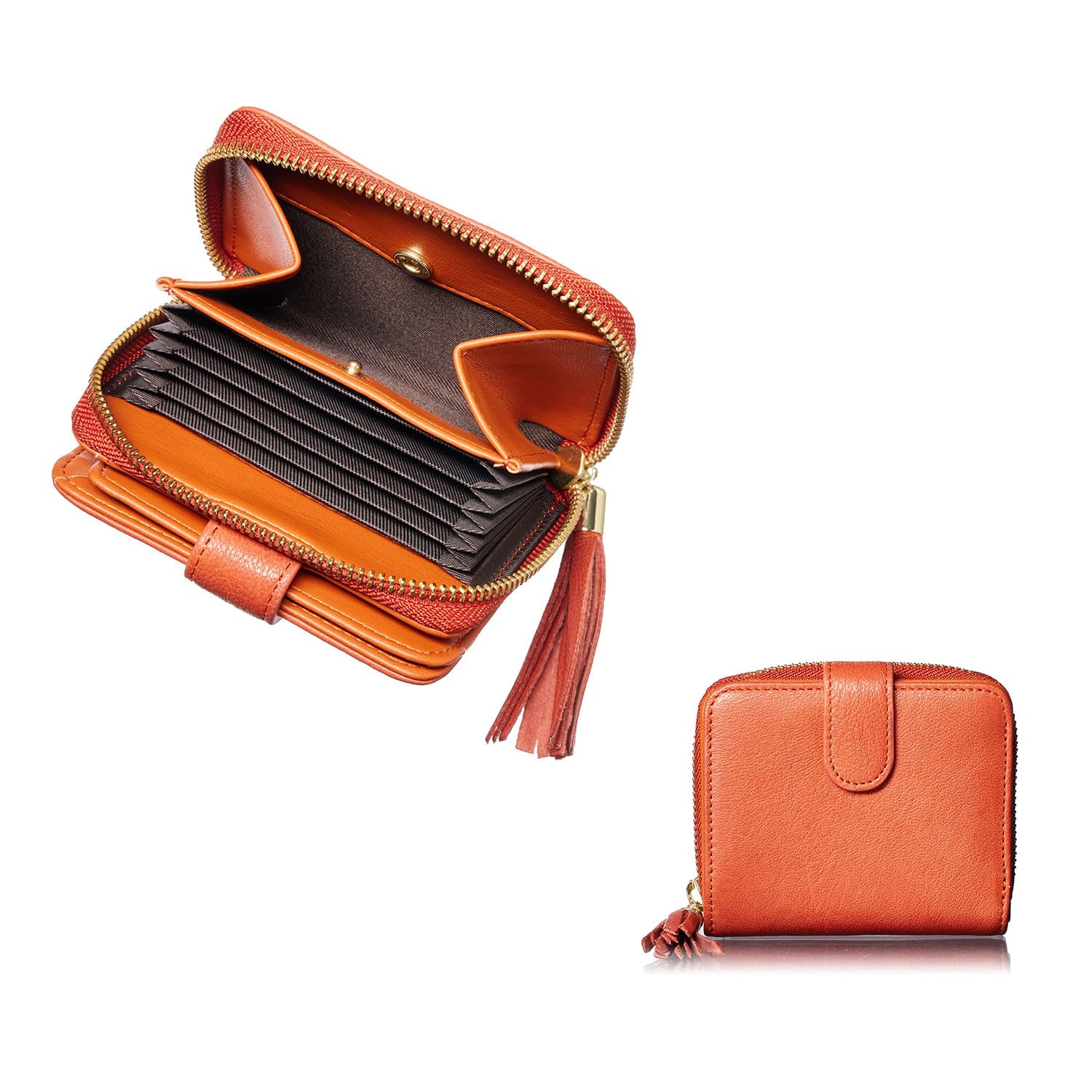 

New Ranch Bifold Wallet by like a mini wallet with the storage capacity of a long Lightweight goat leather with Perfect as a Boxed [VOICE] Women s