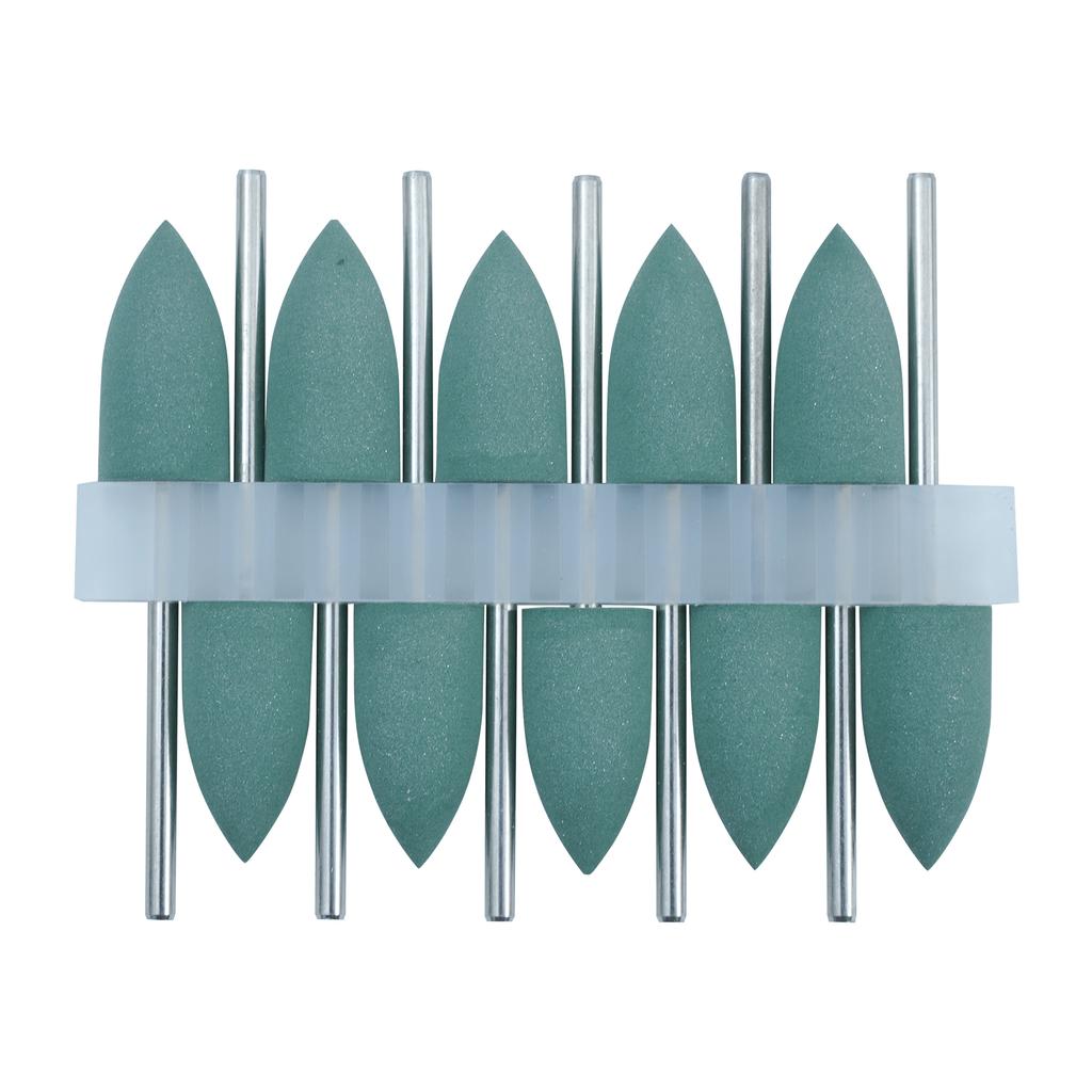 10Pcs/Lot 2.35mm Dental Silicone Rubber Polishers Burs Grinding Heads HP Shank Drill Rotary Teeth Whitening Dentist Tool