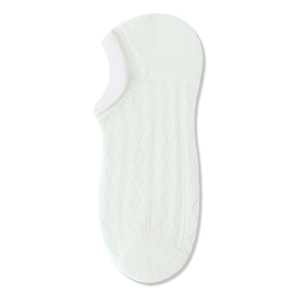 Women's Boat Socks, Thin Summer Breathable and Sweat-absorbing, Shallow-mouthed Invisible Anti-odor Short Socks, Ultra-thin Mesh Cotton Socks