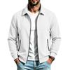 Men S Casual Waffle Knit Zip Pocket Lapel Jacket