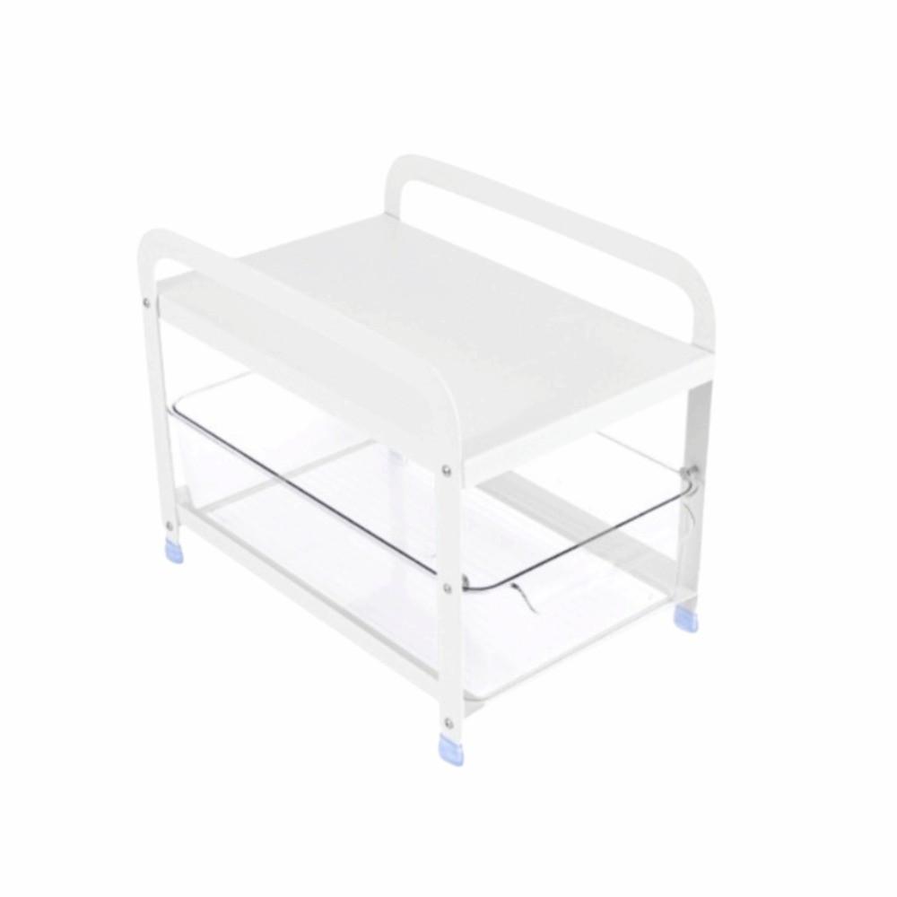 PET Clear Drawer Under Counter Organizer Anti Slip Foot Pull Out Drawer Basket for Kitchen Cabinet
