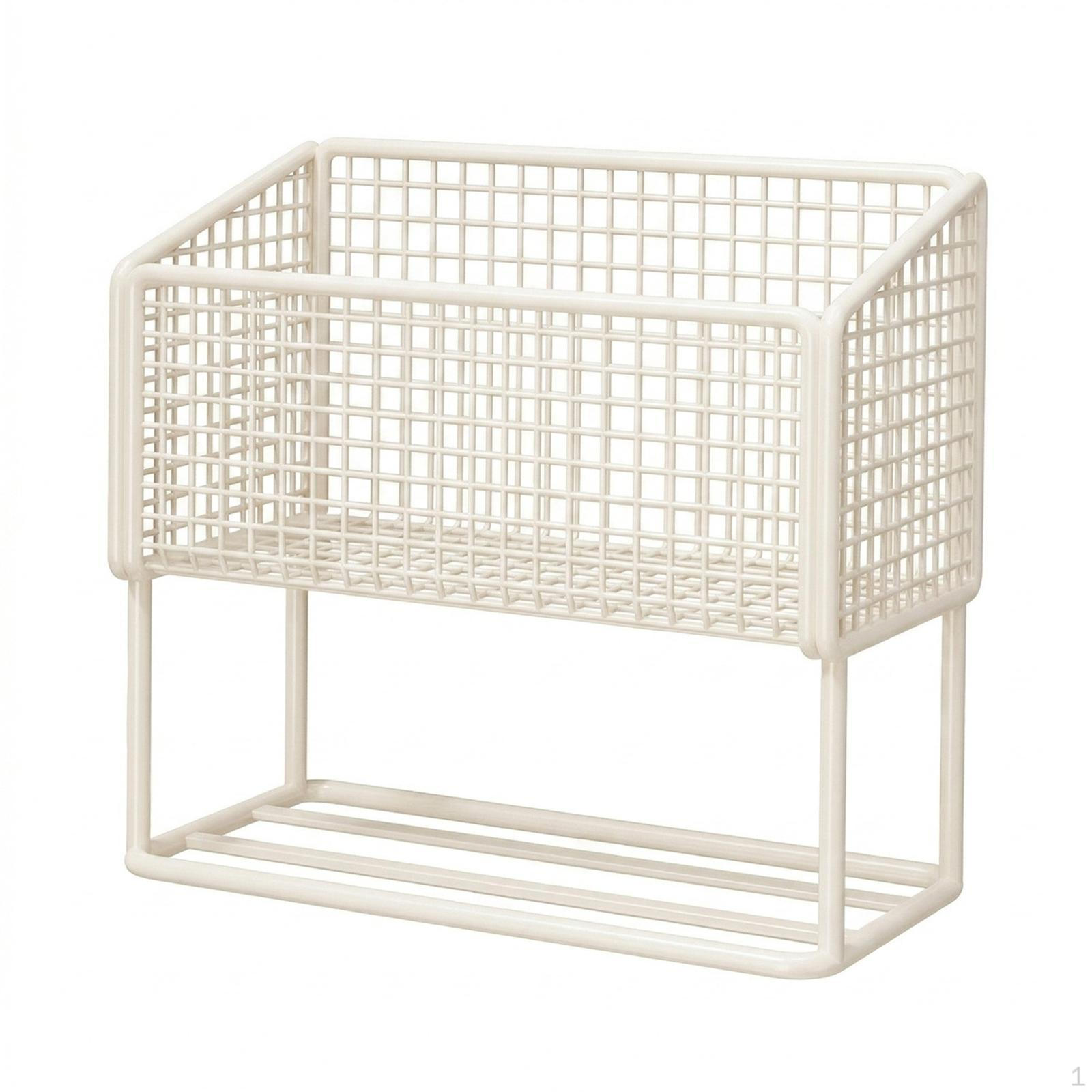 

Storage Basket Organization Versatile Heavy Duty Wall Mounted Shower Organizer Holder Rack белый