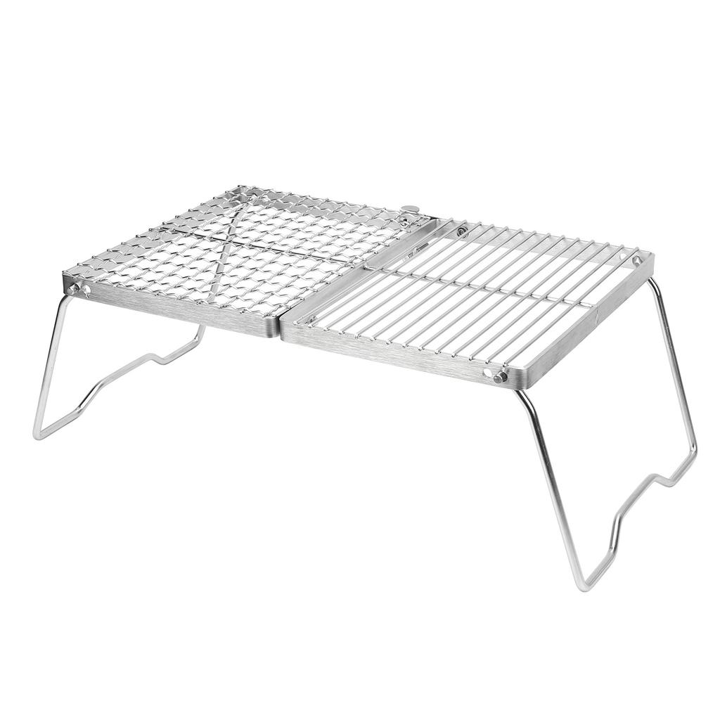 Portable Folding Grill Thickened Stainless Steel Folding BBQ Grill Portable Camping Grate for Outdoor
